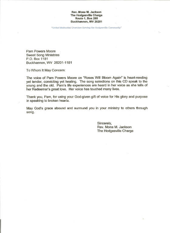 Christian Character Reference Letter